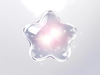 卡通插画水晶海星可爱小星星元素